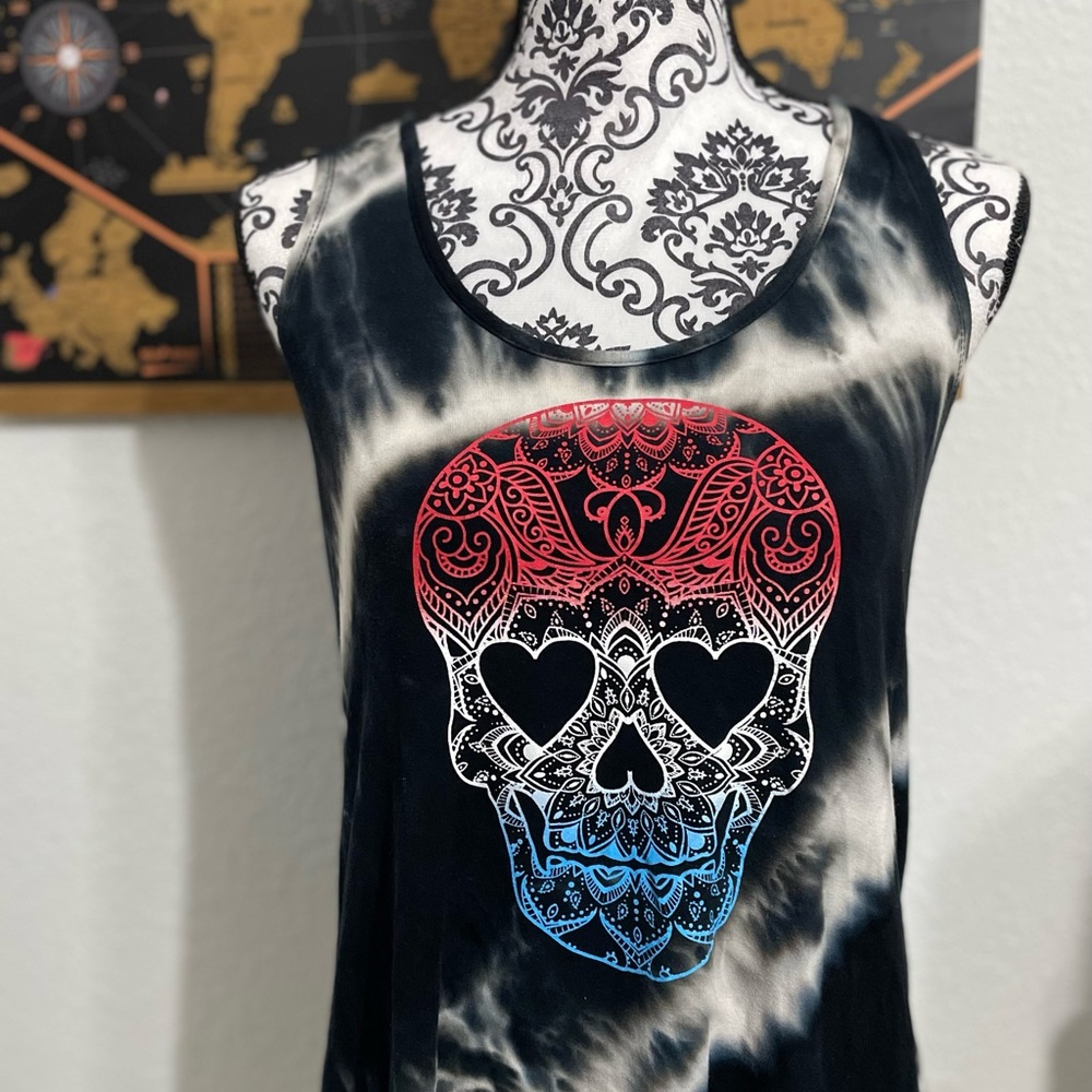 Skeleton💕Red/White/Blue Tank‎ Top